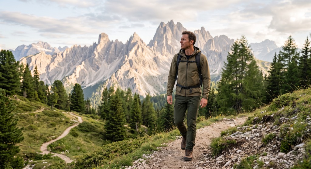 Camminata consapevole tra le montagne, energia e concentrazione